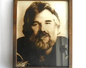 1970s Kenny Rogers Black and White Photograph