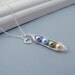 Custom Birthstone 4 Peas in a Pod Necklace, Sterling Silver Pearl Peapod Personalised Necklace, family necklace, mother, grandma
