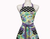 Vintage inspired Apron, Flowers and Polka Dots