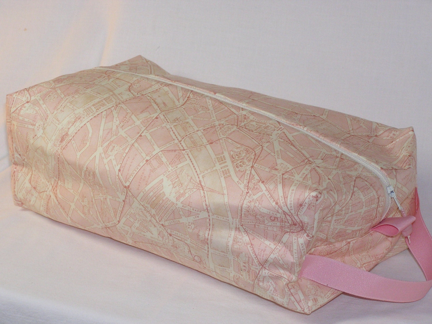 Paris Map Sweater Bag on Ballet Pink