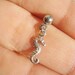 Tiny Seahorse Tragus Earring- Sea Horse 16g 16 G Gauge Cartilage Helix Piercing Bar Barbell Stud