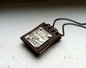 Little Leather Notebook Necklace