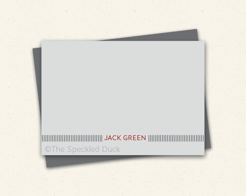 Strong and Handsome - Set of 12 Folded Notes Il_570xn