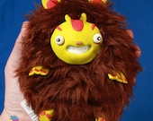 Kawaii Yeti Monster Plush Toy Cute Monster Polymer Clay Soft Sculpture Soft toy Creature - Creepy Sasquatch Softie - Kriture no.71