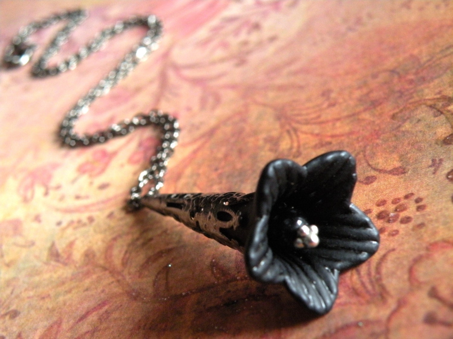 Nightshade Belladonna Flower Necklace