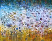 Abstract painting - Between Two Worlds - original art on canvas 16x20