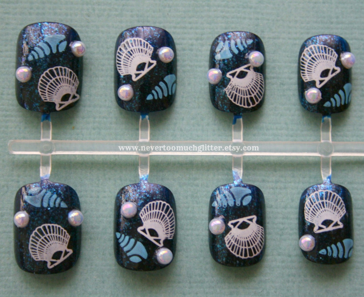 Beauty of The Sea Press On Nails- Choose Your Favorite Set of Beach Themed Nails