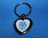 Cuteness Overload Heart Keychain, Meme, Reddit