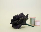 Woolen brooch Black Roses, felted, fashion,  for her, woman, pin, weddings  garden spring flower