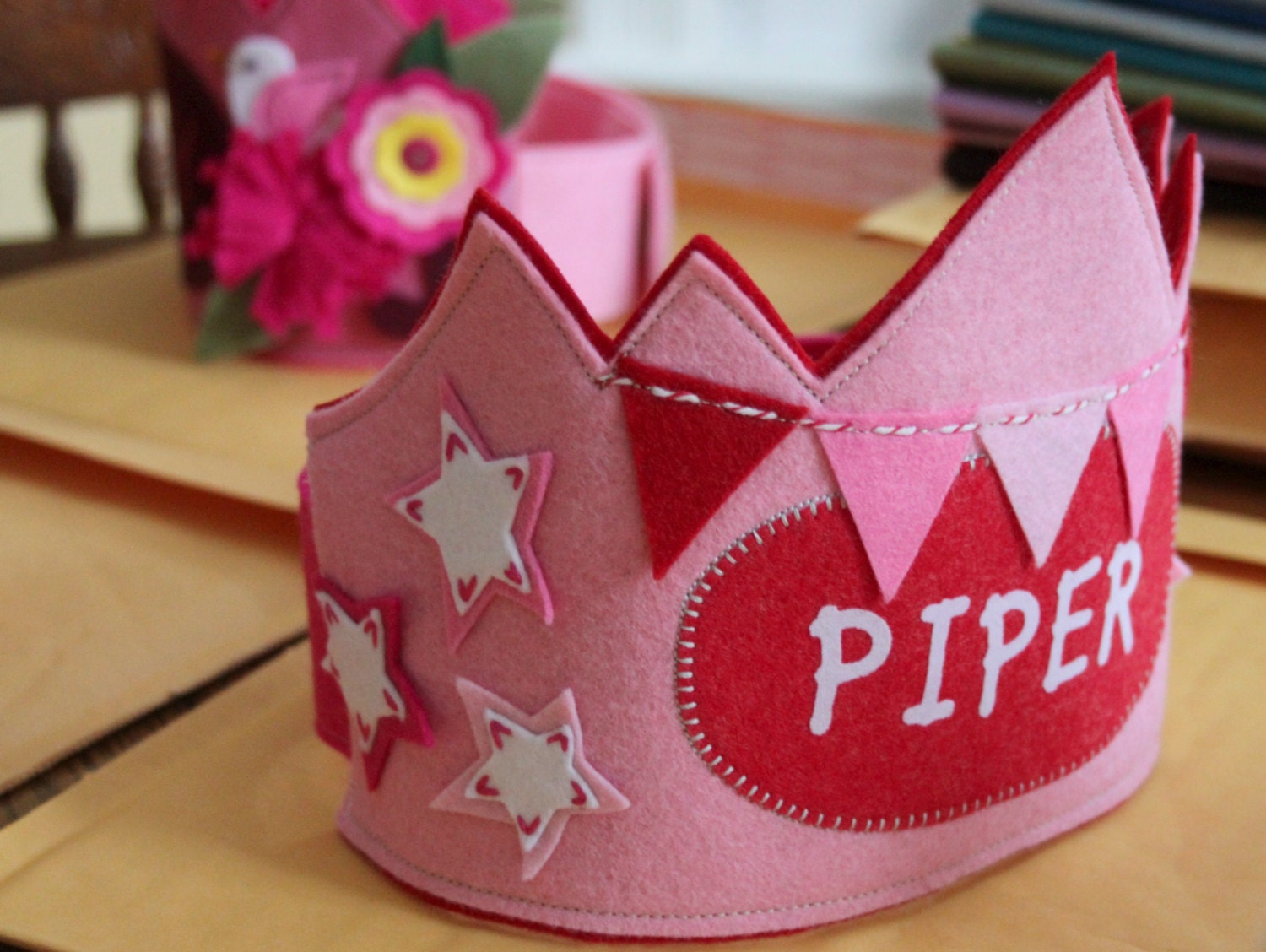 Stars and Bunting Birthday Crown