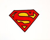 Embroidered Iron On Applique- "Superhero"