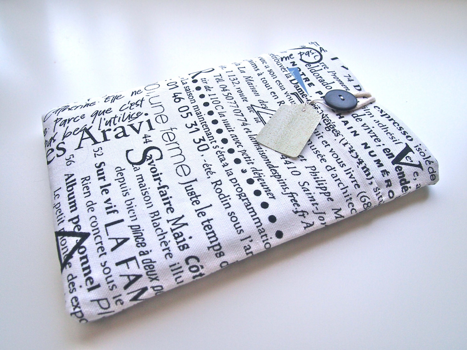 Newspaper iPad Mini Case, iPad Mini Sleeve Padded with Pocket