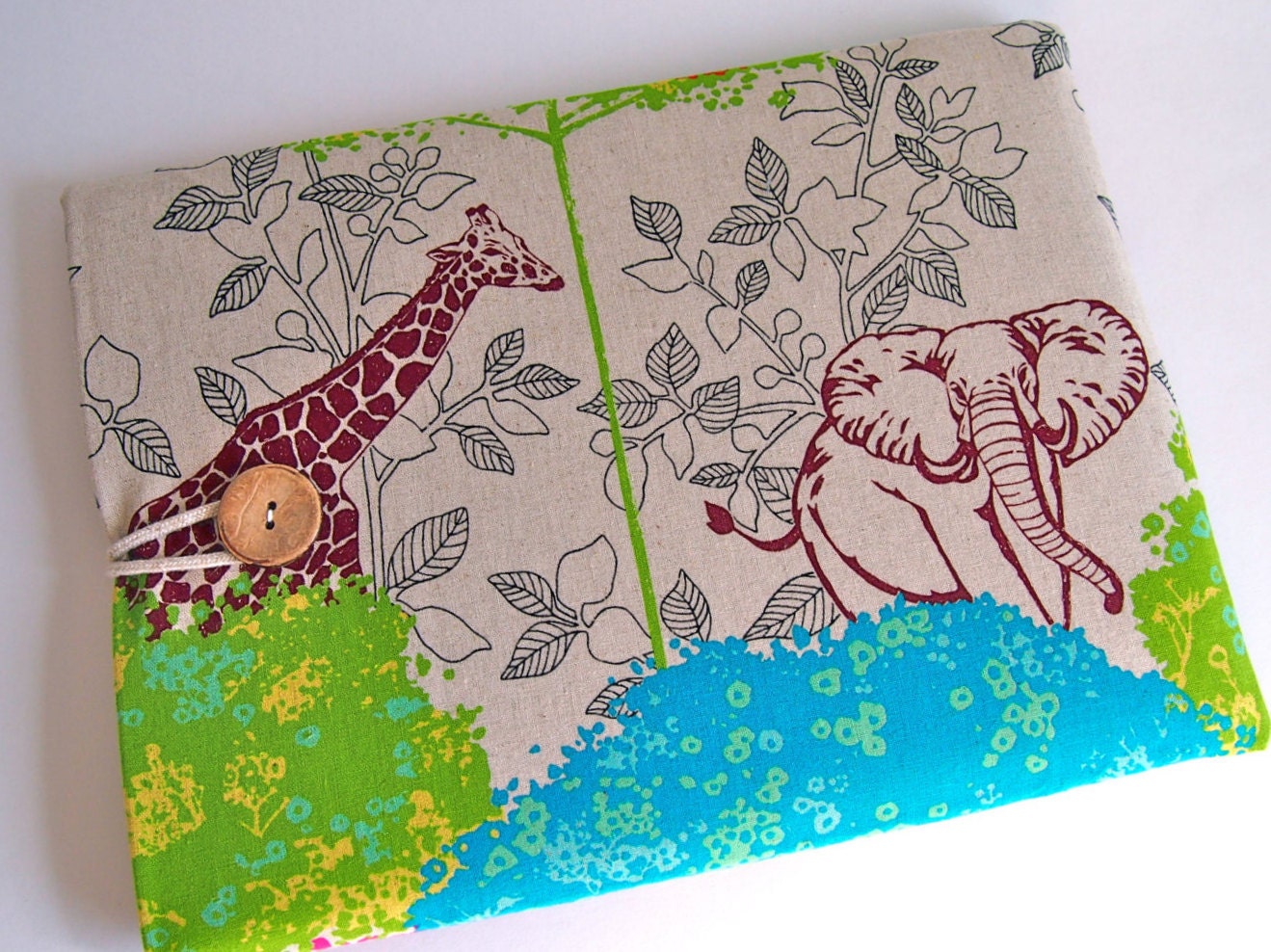 MacBook Case, Laptop Case, Ultrabook Laptop Sleeve 13 inch Padded Cover - Savannah in Linen