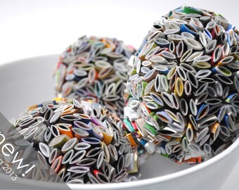 Easter egg - made from recycled magazines, home decor items, paper egg, bunny, easter, egg