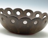 Matte Brown Circle Bowl/ Fruit Bowl