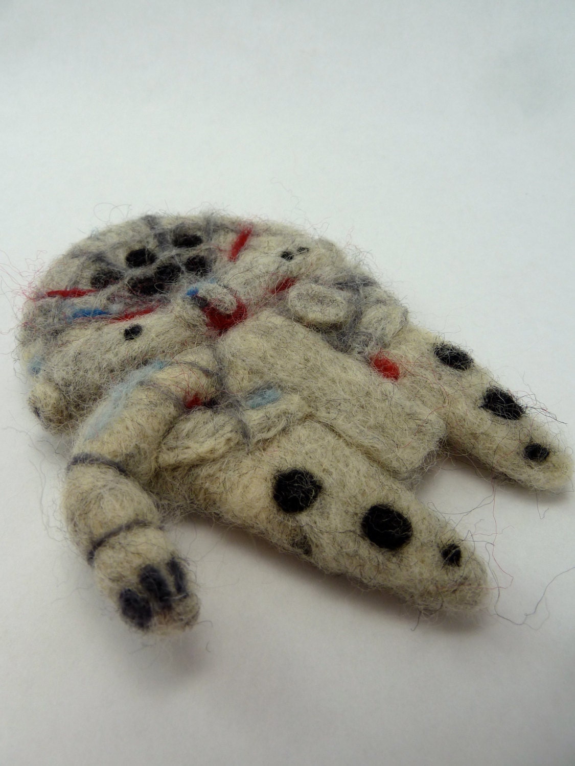 Millenium Falcon, Wool Felted STAR WARS ornament, decoration made to order