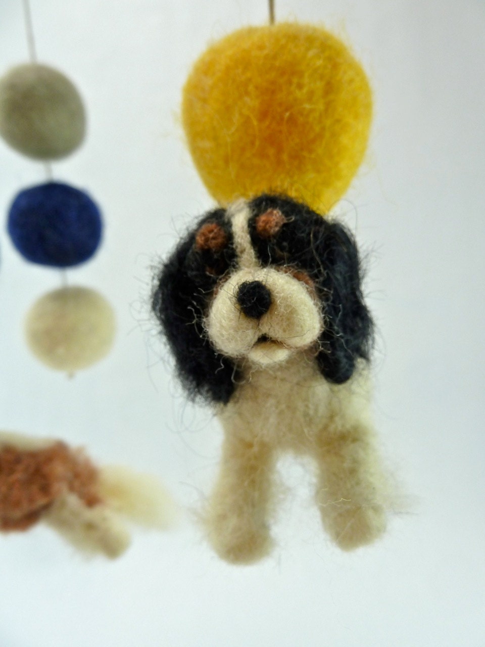 King Cavalier Spaniels Baby Mobile, Dog Mobile, Bright Nursery Decor