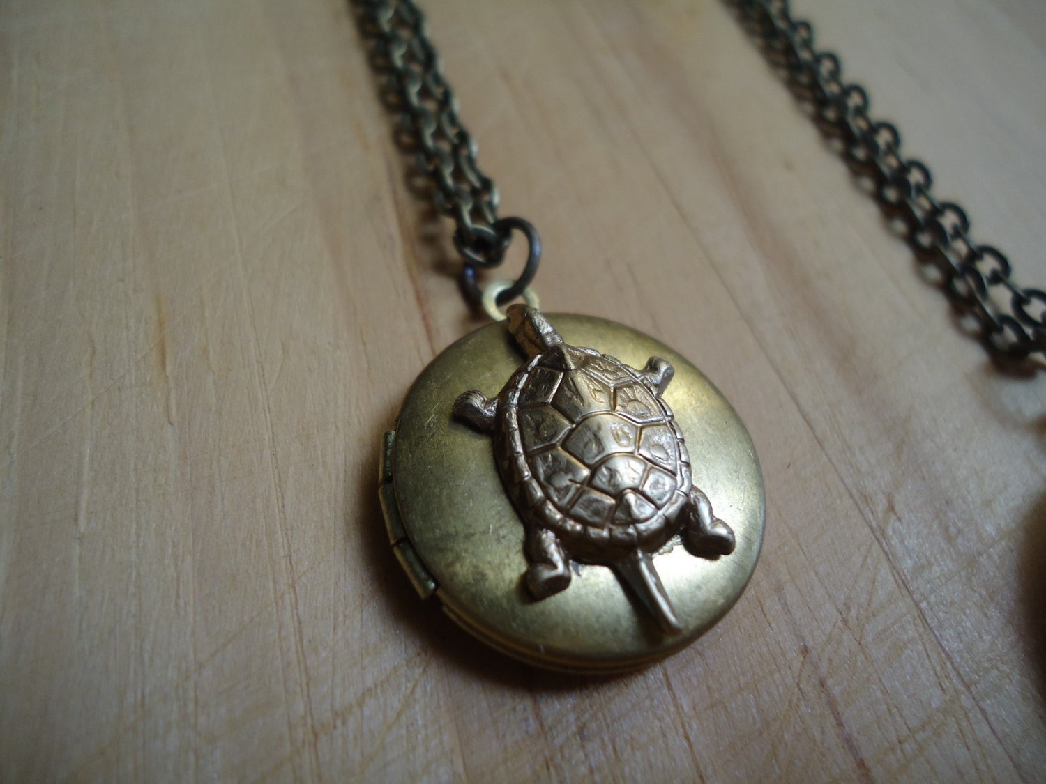 Turtle Locket Necklace: Small Gold Locket, Turtle Jewelry, Animal Locket, Vintage Locket, Bohemian Jewelry by AlpineGypsy on Etsy