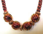 Dichroic Kumihimo Necklace