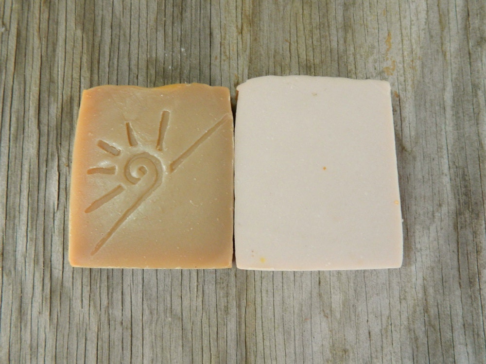 Two Vanilla Soaps / Cold Process Soap / Scented Soap Sampler / Valentines Day Set