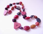 Saturated Colors Seeds & Nuts Necklace