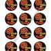 Vintage Halloween Party Candy Tags Stickers 2 inch Circle Instant Digital Download Collage Sheet Trick or Treat Image Download