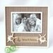 Beach Decor Shell Frame - Nautical BEACH HOUSE Frame w Starfish & Sand Dollars - Navy / Ivory
