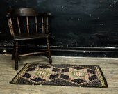 Antique 19th Century Penny Rug, Early American Textile