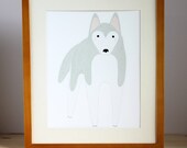 Husky Illustration - FREE US SHIPPING