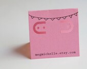 50 - Custom 2x4 Tent Cardstock Earring Cards - Many Colors Available