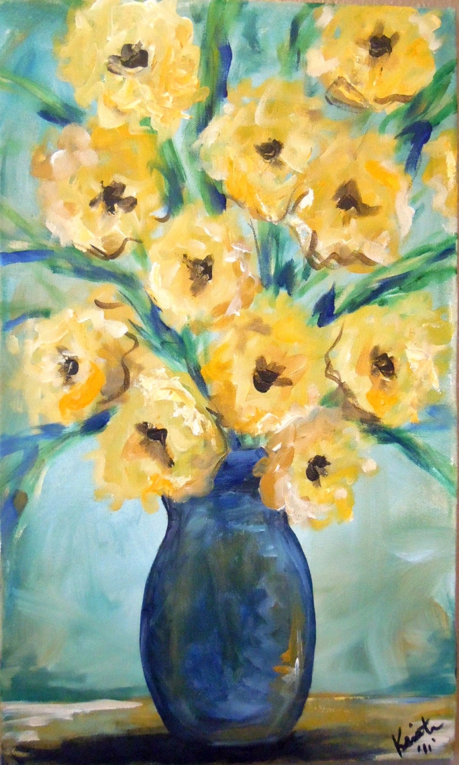 Yellow and Blue by Kristen Dougherty