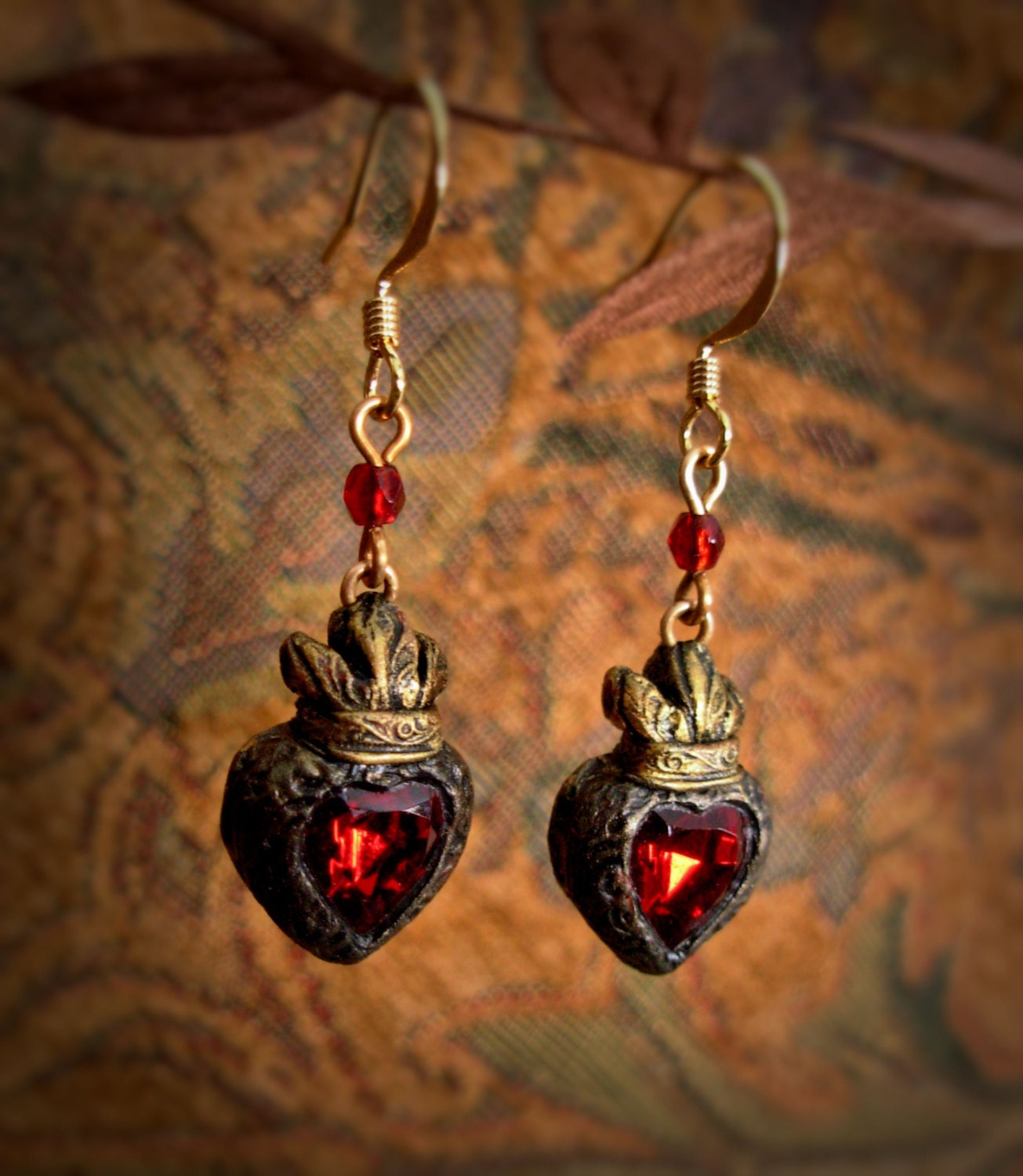 Madeleine - Sacred Heart custom made earrings