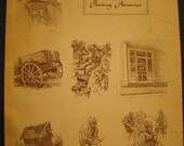 Vintage Appalachian Art - Passing America by Bill Clark - Pre Publication LIMITED EDITION 44 Page Collection - Signed & Numbered - 1976