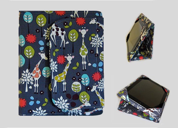 SALE iPad Cover Hardcover iPad Case iPad Mini Cover iPad MIni Case Custom iPad iPad 2 iPad 3 iPad 4 Cover Giraffes
