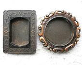 Japanese Door Pulls Set Flowers A1 Vintage and Stunning