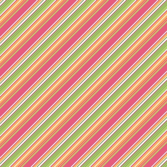 Riley Blake Designs Songbird, Stripes in Pink Cotton Fabric, 1 Yard, Summer Song