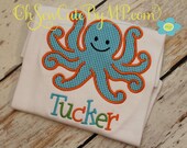 Gingham Octopus tshirt