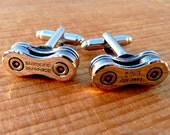 Wedding Groom Gift Cuff Links  DURA ACE Bike Chain Special Edition Mens Bicycle Chain Upcycled - Cyclist Racer - Mountain Biker - Motorcycle