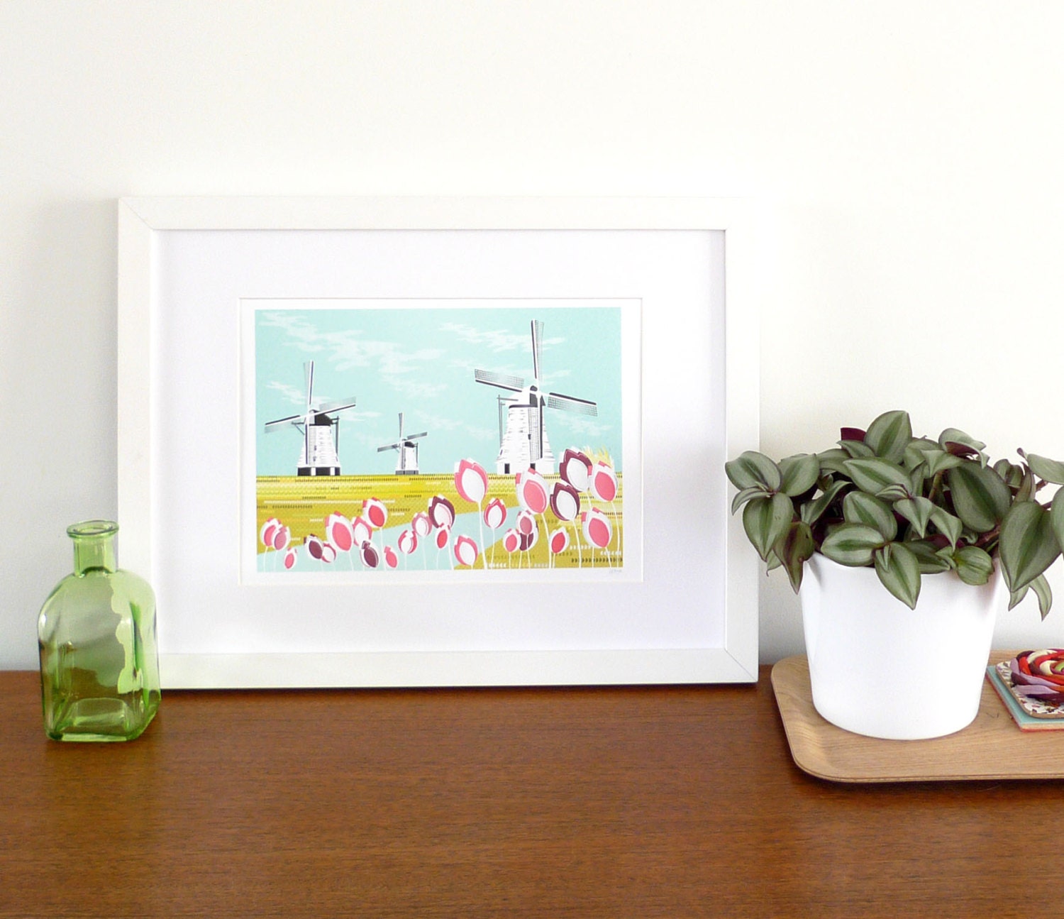 Windmills, Art Print