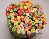 Polymer clay Fruit Canes x 10 pieces