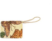 1990s Vintage Cotton Woven Butterfly Change Purse