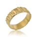 14K Gold Unisex Wedding band with Texture, Fast Free Shipping