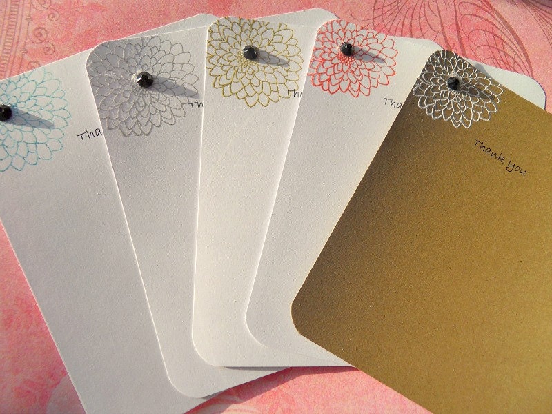 Thank You Cards -  Wedding Thank You Cards - Bridal Shower Thank You Cards - Baby Shower Thank You Cards - EFTY