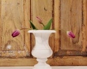 Vintage Alabaster Urn Flower Vase