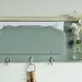 Mail Holder and Organizer Key Hooks  Mason Jar Shelf .. Schoolhouse Slate Gray
