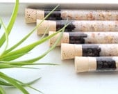 Organic & All Natural Juniper Grapefruit Herbal Bath Salt Test Tubes. (Harmonize Bath Affirmations) Wedding, Spa, Luxury Gift Set