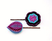 Embroidered Hair Pin Set