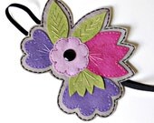 Embroidered Floral Hair Band