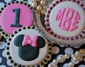 Minnie Mouse Decorated Sugar Cookies (12)