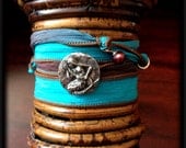 Ethereal Mermaid Silk Wrap Bracelet